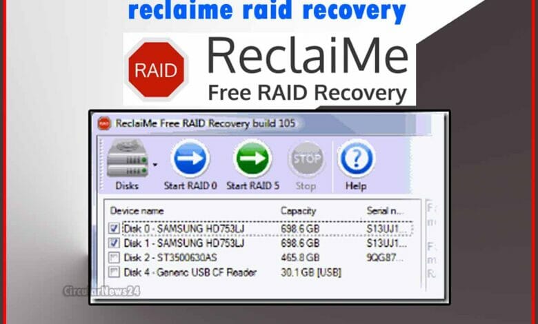 ReclaiMe RAID Recovery